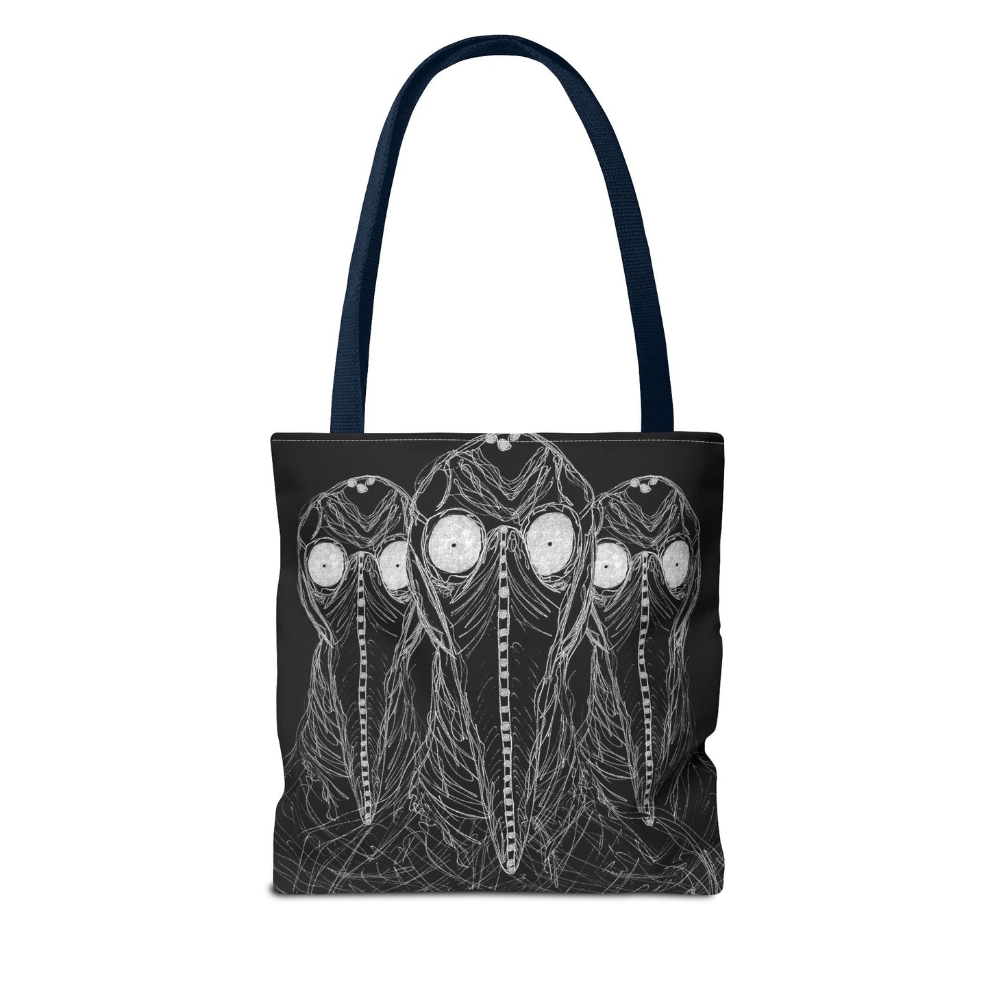 Plague Doctor Figures Tote Bag | Dark Gothic Illustration