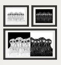 Cult of Plague Doctors Continuous Line Drawing Art Print