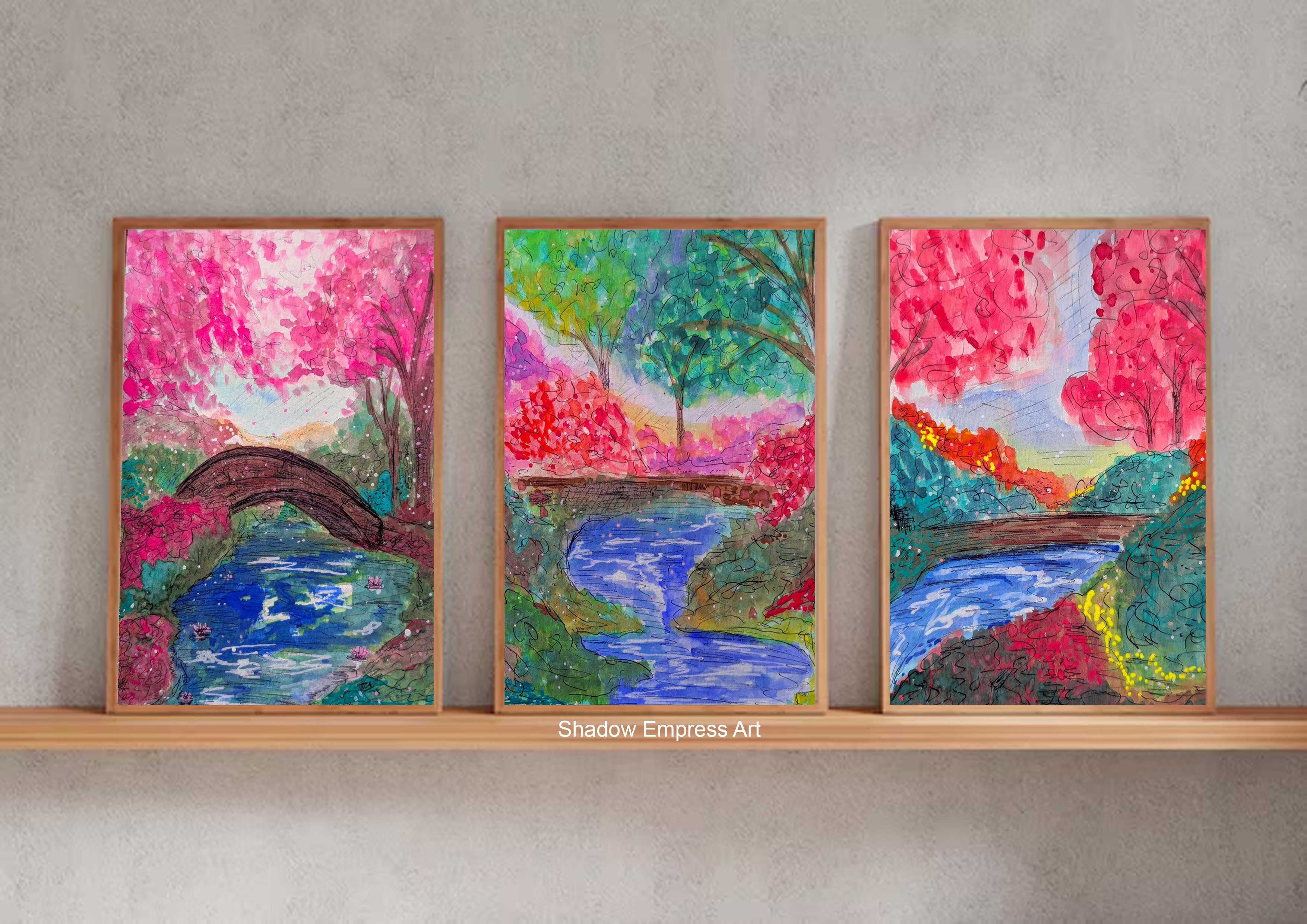 Whimsical Spring Collection – Set of 3 Fine Art Prints