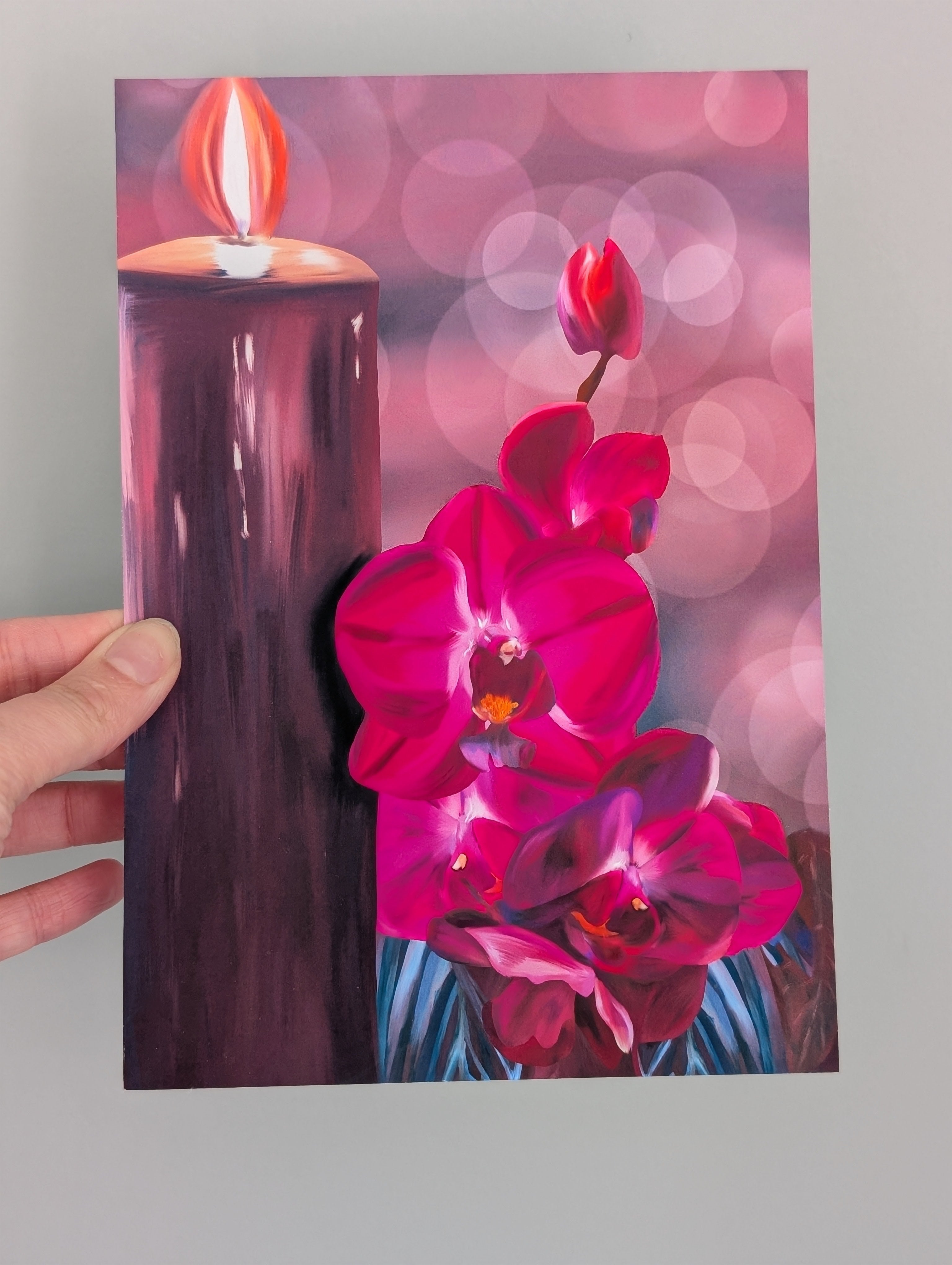 Candle Orchids – Art Print