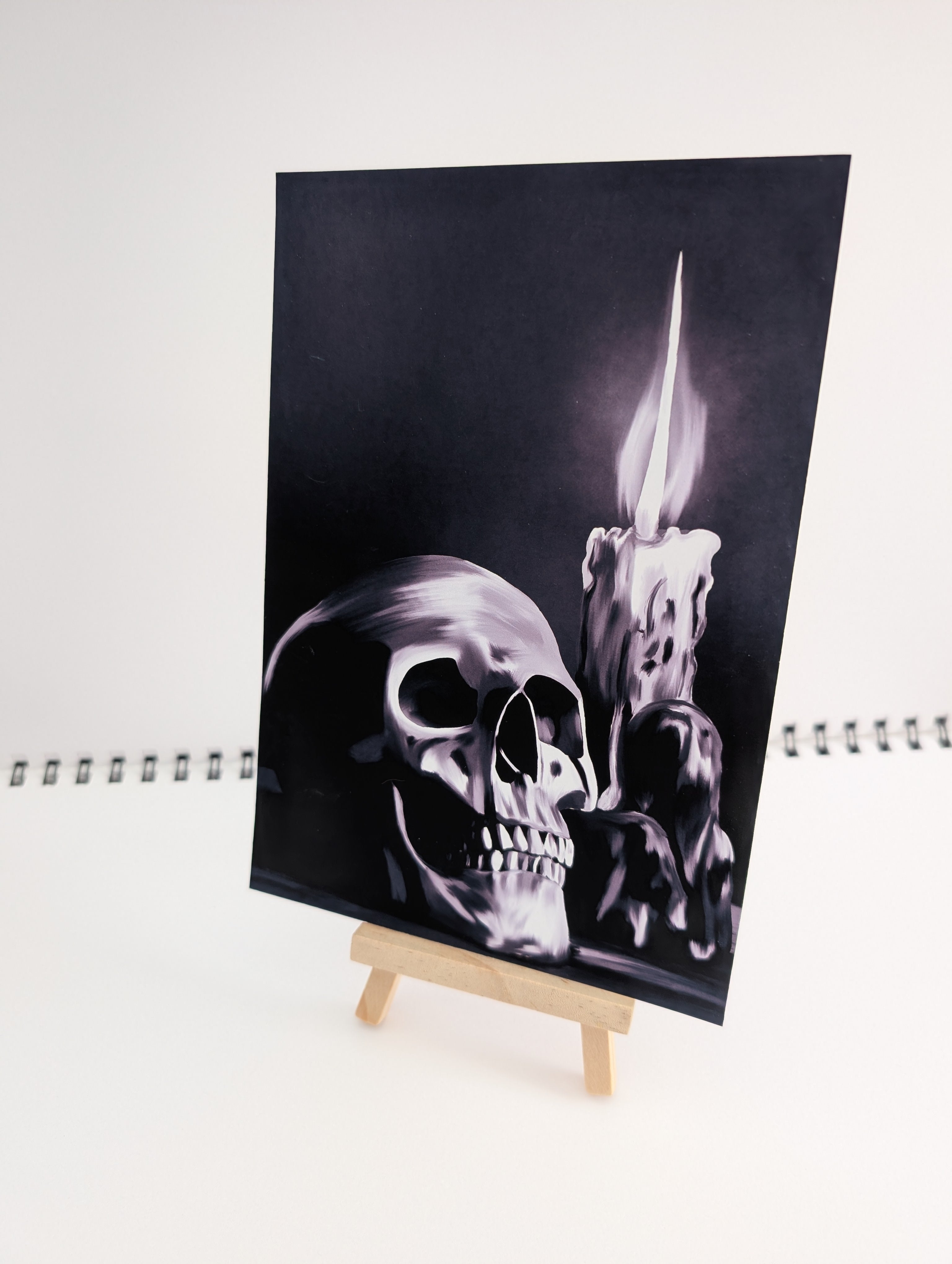 Candlelit Skull – Art Print
